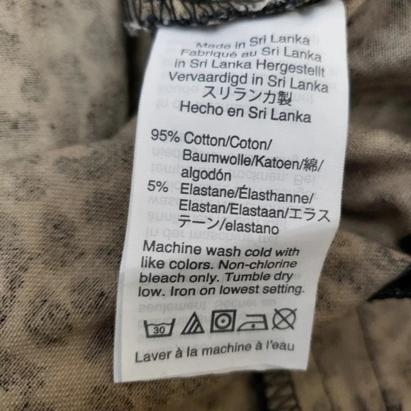 J.CREW Winnie Pant Black Leopard Mid Rise Stretch Knit Crop Ankle Pants - Picture 7 of 8